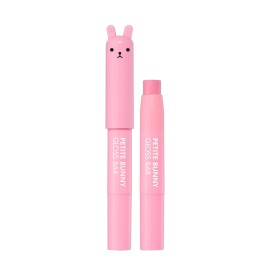 TONYMOLY Petit Bunny Lip Gloss for Women, Easter Basket Stuffer - Long-Lasting Korean Lip Crayon, Vitamin E Enriched, Hydrating & Moisturizing Gloss for Soft, Juicy Strawberry Lips
