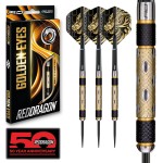 RED DRAGON Darts - Golden Eyes - 22g Professional 85% Tungsten Darts Set with Dart Flights and Dart Shafts (Stems)