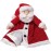 Bearington Red Santa Christmas Loveys for Babies - 15 Soft and Cuddly Baby Security Blanket with Satin Trim - Adorable Lovies for Baby Girls and Boys - Cute Toy and Holiday Snuggle Buddy for Newborns