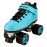 Riedell Dart Roller Skates for Men and Women - Colorful, Ultra-Durable Speed Skate with Precision Fit and Matching Color Wheels, Roller Skates, Light Blue - 6