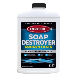Roebic K-87 Liquid SGP Soap, Grease and Paper Digester with Bacteria, Eliminates Buildup in Pipes and Protects from Clogs, Treats 1500 Gallons, 32 fl oz Concentrate