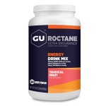GU Energy Roctane Ultra Endurance Energy Drink Mix, Vegan, Gluten-Free, Kosher, 35mg of Caffeine, and Dairy-Free n-the-Go Energy for Any Workout, 3.44-Pound Jar, Tropical Fruit