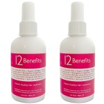 12 Benefits Instant Healthy Hair Treatment, Leave-In Conditioning, Smoothes Frizz, Strengthens & Repairs, Heat Protection Spray, 6 Fl Oz (Pack of 2)