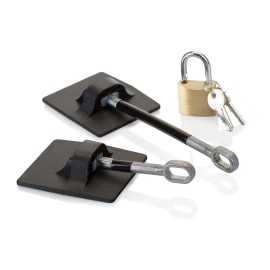 Refrigerator Door Lock with Padlock, Black