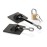 Refrigerator Door Lock with Padlock, Black