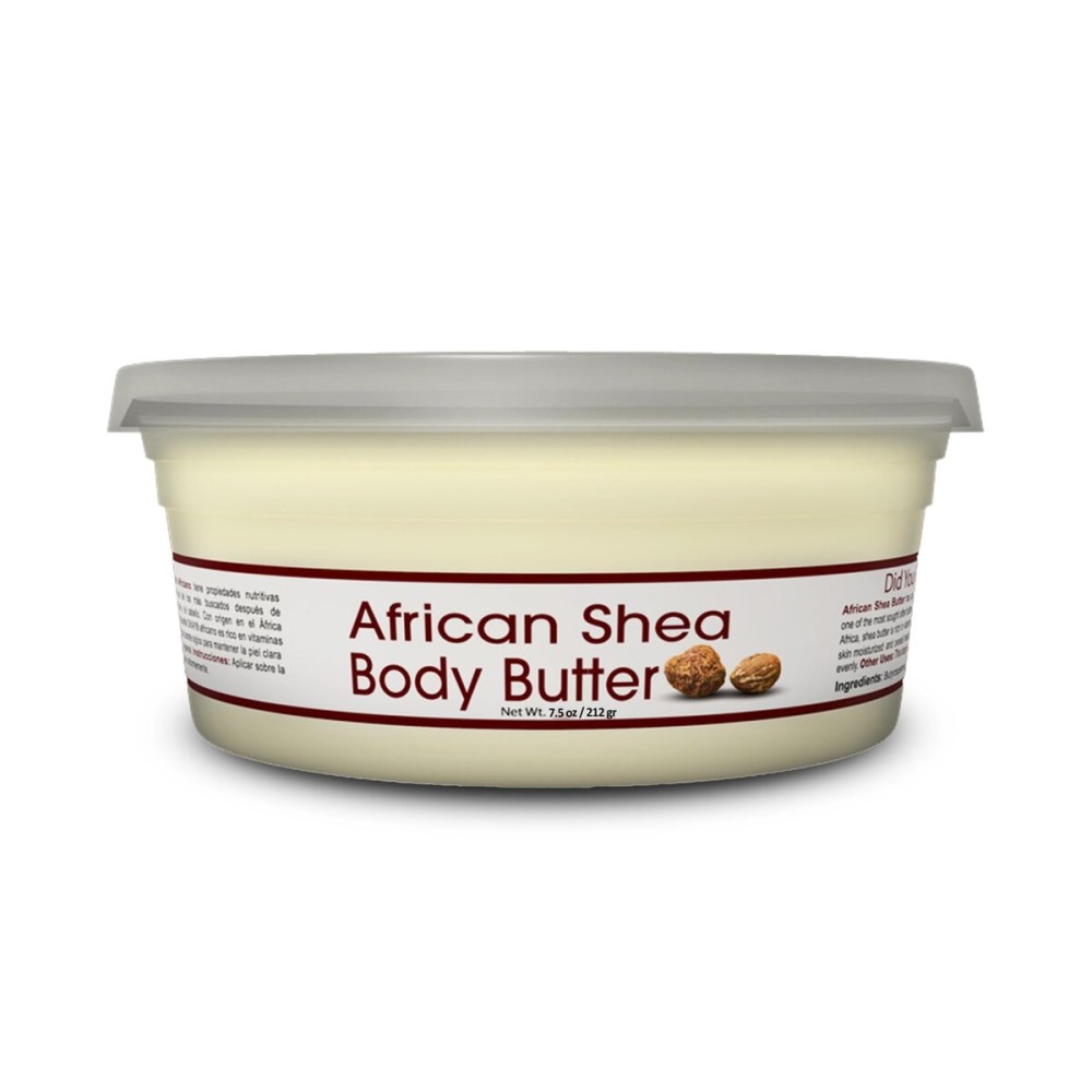 Okay Pure Naturals White Shea Butter for Hair and Skin - Raw African Shea Butter for Women and Men, Daily Moisturizer for Face and Body, Helps with Stretch Marks, Soothes Dry Skin - 7.5 Oz Jar