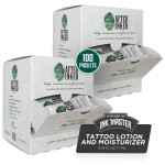 After Inked Tattoo Aftercare Lotion - Moisturizing Balm, As Seen on INK MASTER, Hydrating Cream with Grape Seed Oil, Skin Nourishment & Daily Maintenance, Reclosable Pillow Pack (100-Pack), 7ml