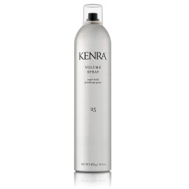 Kenra Professional Volume Spray 25 80% | Super Hold Finishing & Styling Hairspray | Flake-free & Fast-drying | Wind & Humidity Resistance | All Hair Types | 16 oz