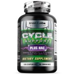 Iron Labs Nutrition: Cycle Support Plus NAC (N-Acetyl-L-Cysteine) - On Cycle Support Supplements for Men - N Acetyl L Cysteine and Milk Thistle (120 Capsules)