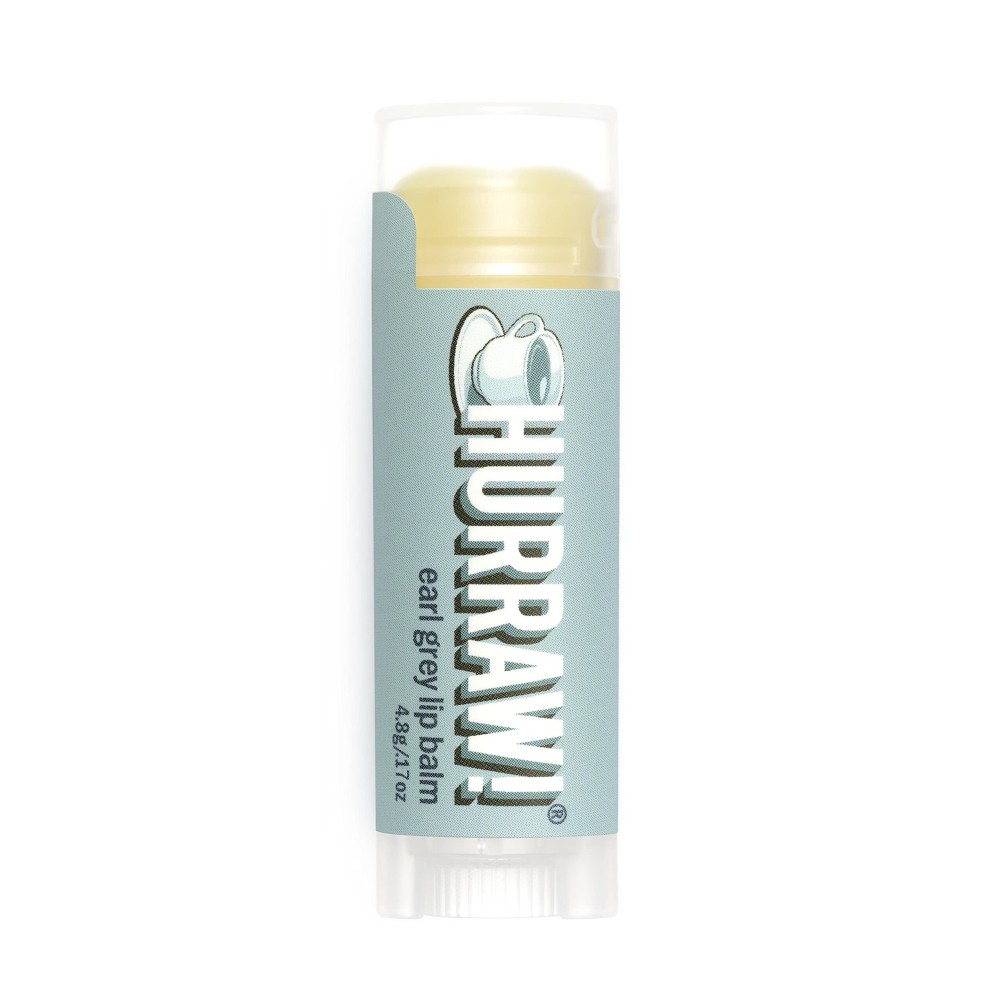 Hurraw! Earl Grey Lip Balm: Organic, Certified Vegan, Cruelty and Gluten Free. Non-GMO, 100% Natural Ingredients. Bee, Shea, Soy and Palm Free. Made in USA