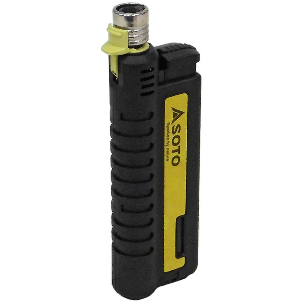 SOTO Pocket Torch Lighters for Camping - Extended Refillable Torch Lighter, Telescoping Burner Head, Electronic Ignition, Strong Wind-Resistant Butane Lighter for Candles, Grill, BBQ - Shipped Empty