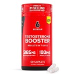 Six Star Nutrition Testosterone Booster for Men with Rhodiola Extract and Boron Citrate - Male Gym Workout Supplements for Muscle Growth, Stamina & Energy - 60 Pills