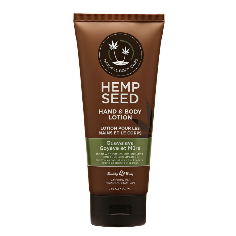 Hemp Seed Hand & Body Lotion, Guavalava Scent - 7 oz. - Soothe Dry Skin - Argan Oil, Hemp Seed Oil - Light, Non-Greasy Formula - Vegan & Cruelty Free