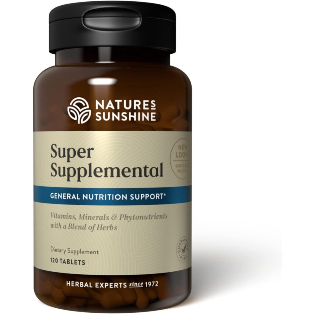 Nature\'s Sunshine Super Supplemental: Complete Multivitamin with Minerals, Antioxidants & More for Nutritional Gaps, Overall Health, Immune & Energy Support. 120 Tabs