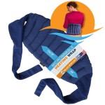 SunnyBay Microwave Heating Pad, Microwavable Moist Hot or Cool Bean Bag Wrap for Neck, Shoulder, Knee, or Back Pain with Fastening Straps, 10x18 Inch Heating Area, 2.8 Lbs, 58 Inches