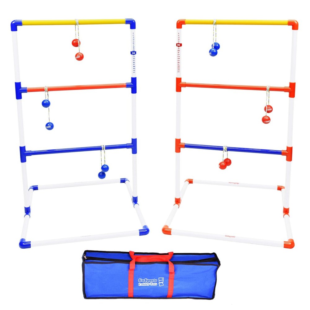 GoSports Premium Ladder Toss Outdoor Game Set with 6 Bolo Balls, Travel Carrying Case and Score Trackers