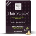 New Nordic Hair Volume Tablets, 3000 mcg Biotin & Biopectin Apple Extract, Hair Vitamins to Support Natural Hair Growth, 30 Count (Pack of 1)