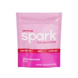 AdvoCare Spark - Energy Drink Mix - Vitamin & Amino Acid Supplement - Supports Energy & Focus - Portable Immune Support - Sugar-Free - Pink Lemonade, 14 Stick Packs (3.5 oz)
