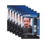 Blackbeard for Men Instant Beard Color - All Day Beard, Mustache, Eyebrow, and Sideburns Color - Temporary, Hypoallergenic Beard Dye Alternative - Up to 45 applications - Black, 6 Pack