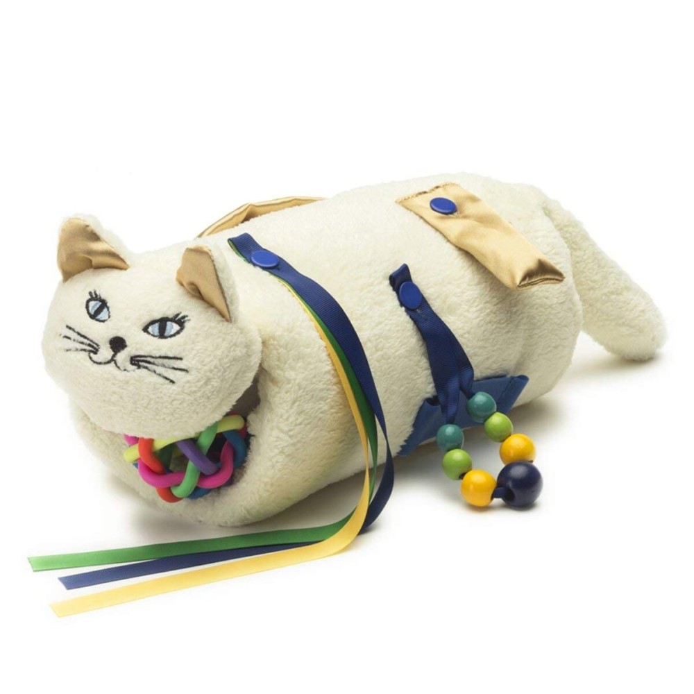 Twiddle Premium Dementia Activities for Seniors - Comforting Alzheimers Products for Elderly - Engaging Sensory Items for Adults and Kids (Cream Cat)