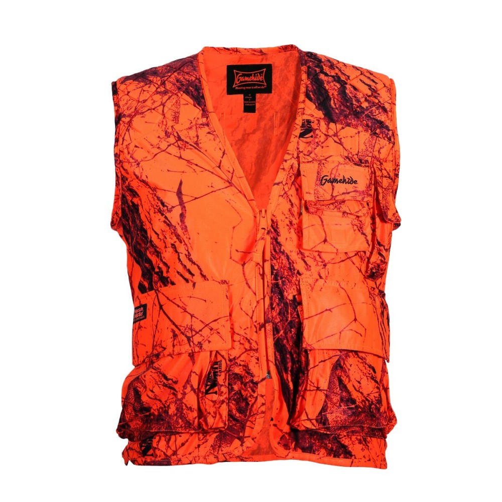 Gamehide Sneaker Big Game Vest Blaze Camo, X-Large