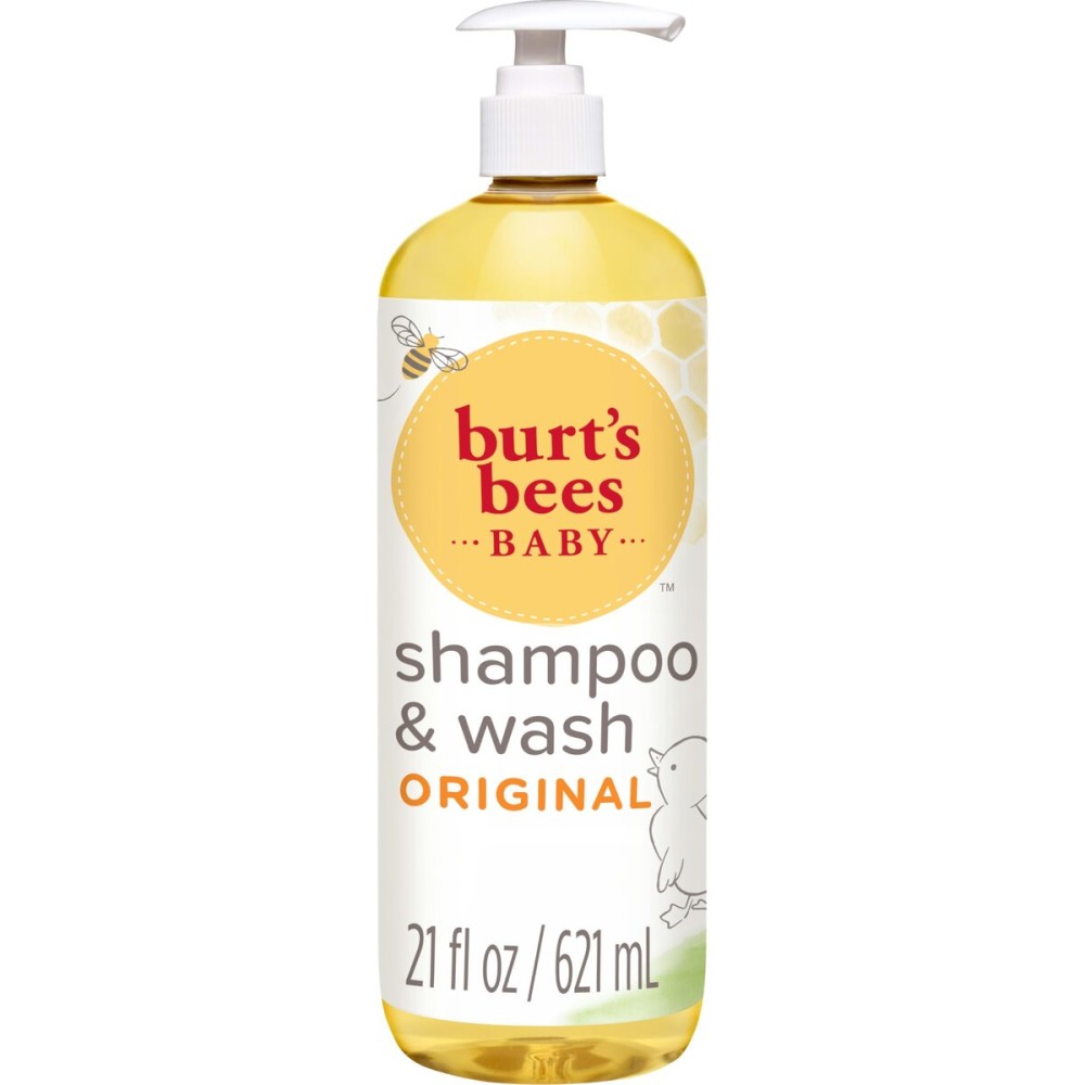 Baby Shampoo & Wash, Burt\'s Bees Tear Free Soap, Baby Care, Original, 21 Ounce (Packaging May Vary)