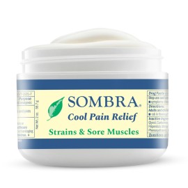 Sombra Original Cool Therapy Gel Cold Pain Relief for Swelling, Growing Pains, Soreness, Post-Workout, Vegan Formula Free of Artificial Fragrances, Dyes, NSAID, Wax, Petroleum, Alcohol - 4oz Jar