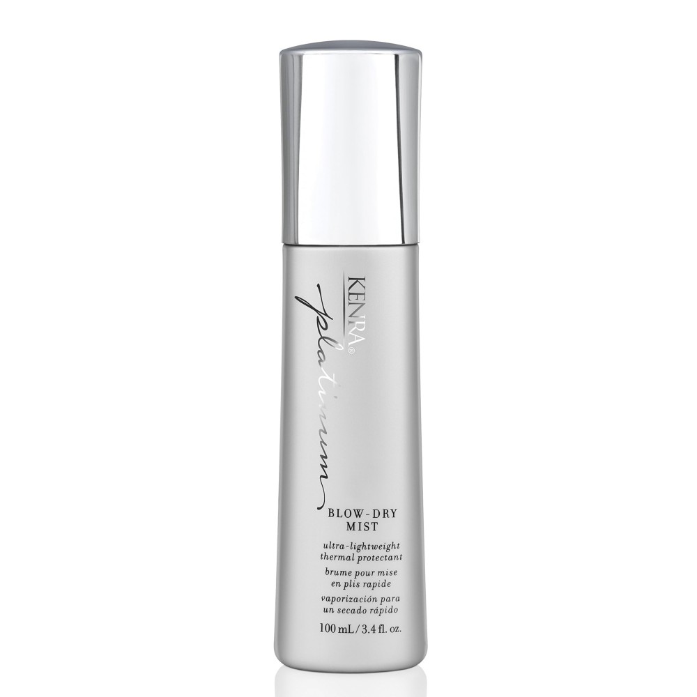 Kenra Platinum Blow-Dry Mist | Ultra-Lightweight Thermal Protectant | Detangles, Smooths, & Softens | Eliminates Frizz & Resists Humidity | Fine To Medium Hair | 3.4 fl. oz