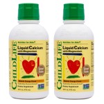 ChildLife Essentials Liquid Calcium Supplement for Kids - Baby Calcium with Magnesium, Zinc, and Vitamin D3 - Orange Flavor, 16 fl oz (2 Pack)