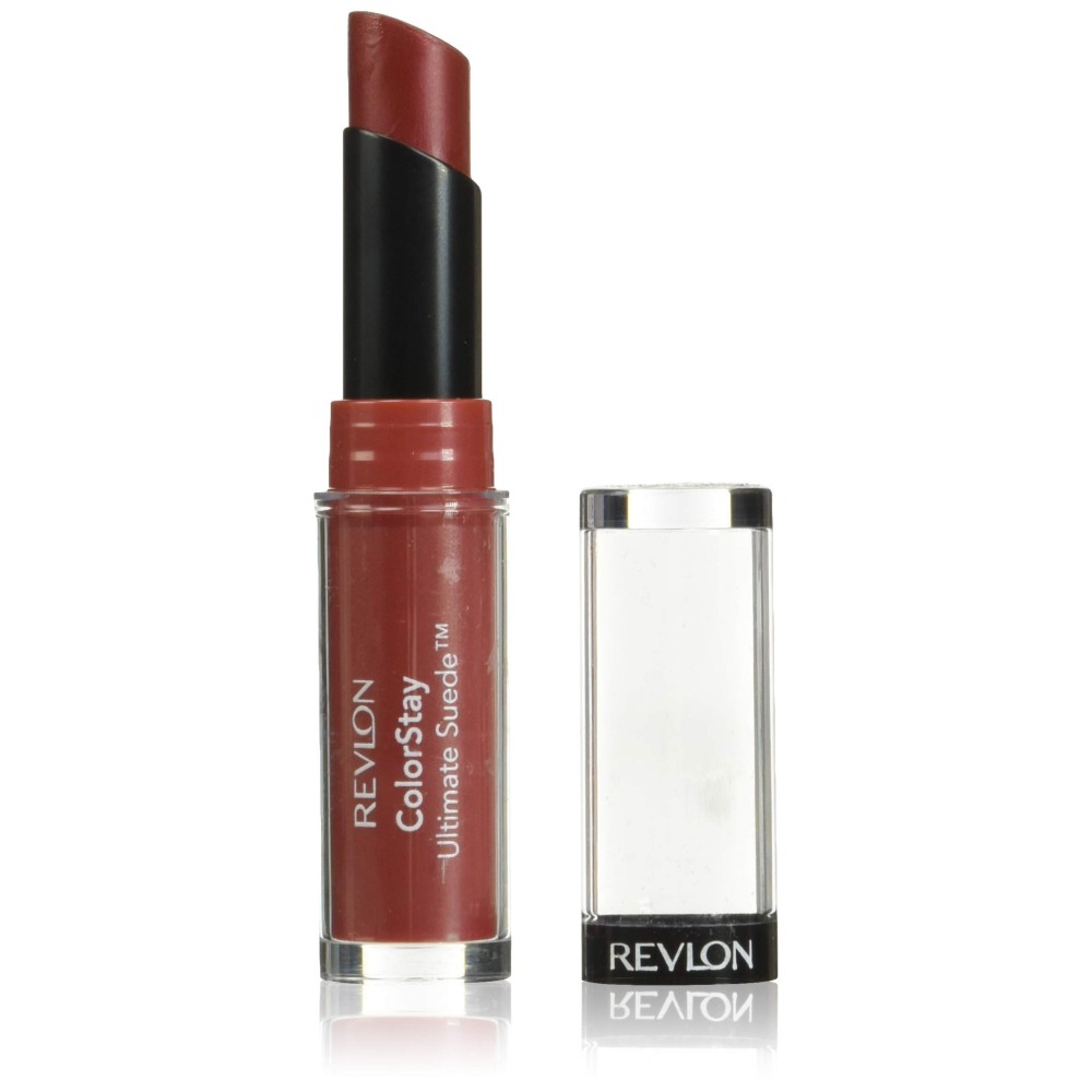 REVLON Lipstick, ColorStay Ultimate Suede Lipstick, High Impact Lip color with Moisturizing Creamy Formula, Infused with Vitamin E, 080 Fashionista, 0.09 Oz