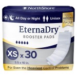 NorthShore EternaDry Booster Pads for Men and Women with Adhesive, X-Small, Pack/30