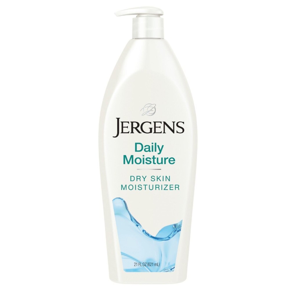 Jergens Daily Moisture Dry Skin Moisturizer, Hand and Body Lotion, with HYDRALUCENCE blend, Silk Proteins, and Citrus Extract, 21 Oz