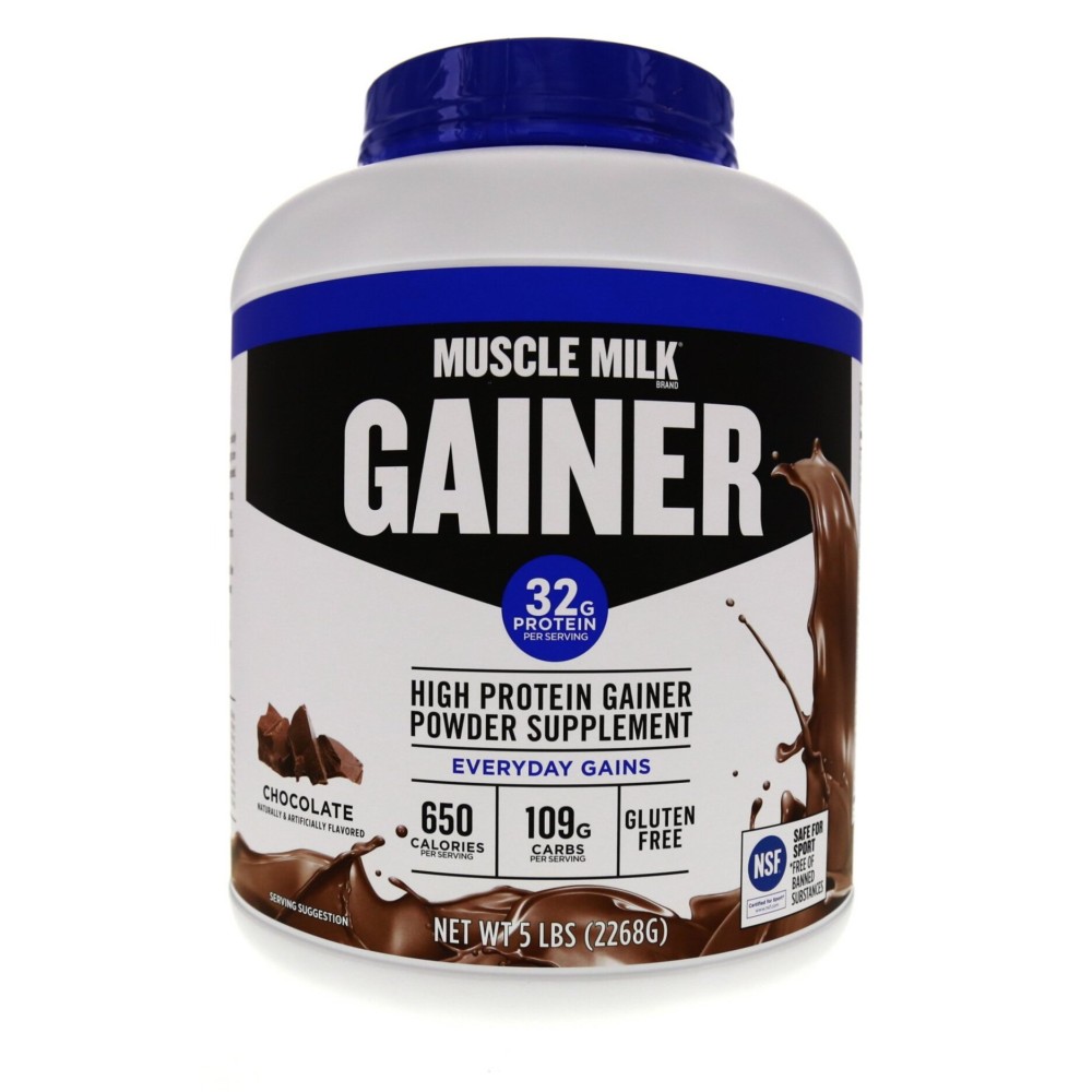 Muscle Milk Gainer Protein Powder, Chocolate, 32g Protein, 5 Pound
