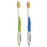 MOUTHWATCHERS Soft Flossing Manual Toothbrush for Adults, 2 Pack, Ultra Clean, Good for Sensitive Teeth and Gums, by Dr. Plotka\'s, Colors May Vary