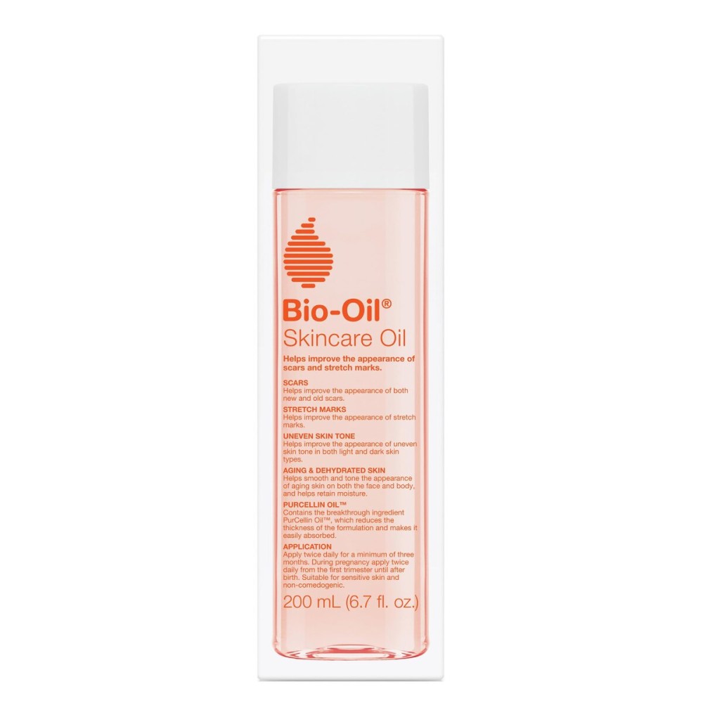 Bio-Oil Skincare Body Oil Serum, Face and Body Moisturizer with Vitamin E & A, for Scars, Stretch Marks, Sensitive Skin, All Skin Types, Dermatologist Recommended, Non-Comedogenic, 6.7 Oz