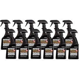 Flitz Instant Brass and Copper Tarnish Remover - 16oz Bottle of USA-Made Organic Rust Remover Spray (No-Rub) - Removes Stains & Oxidation from Glass & Aluminum - Brass Cleaners That Work (12 Pack)