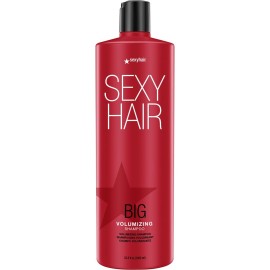 SexyHair Big Volumizing Shampoo, 33.8 Oz | Provides Moisture and Hydration | SLS & SLES Sulfate Free | All Hair Types