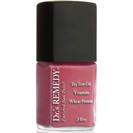 Drs Remedy Enriched Nail Polish: Non Toxic, All Natural, and Organic - Doctor Formulated: Strengthens, Restores, Heals, and Protects \'24-Free\' - RELAXING Rose