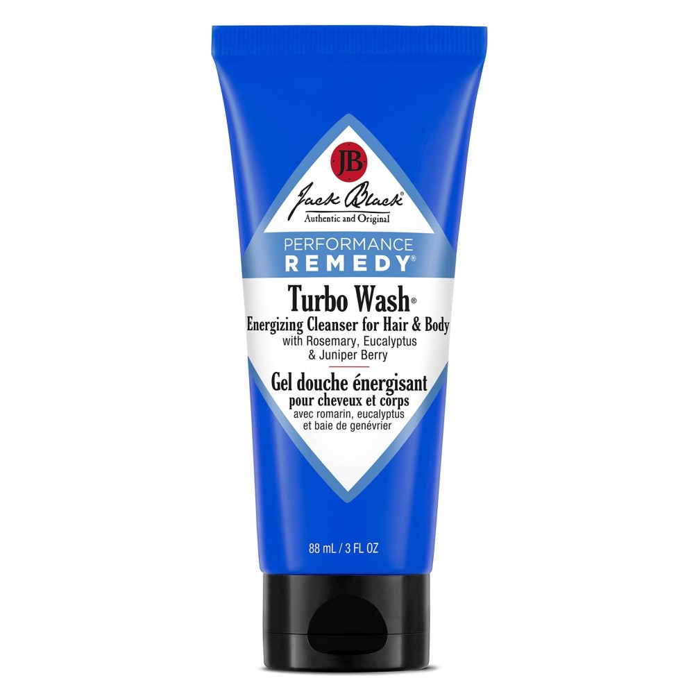 Jack Black Turbo Wash Energizing Cleanser for Hair & Body, 3 Fl Oz