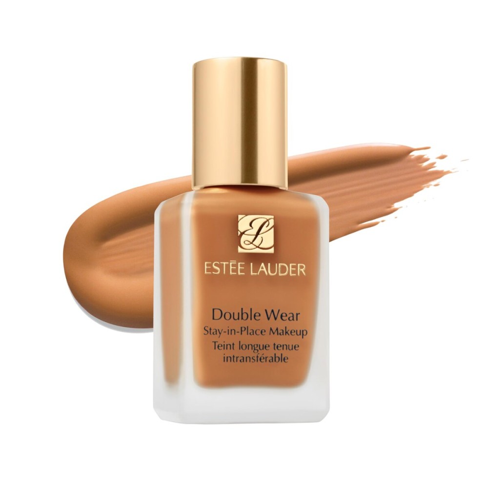 Este Lauder Double Wear Stay-in-Place 24-Hour Long-Wear Matte Foundation Makeup, 1 Fl Oz, 4W1 Honey Bronze