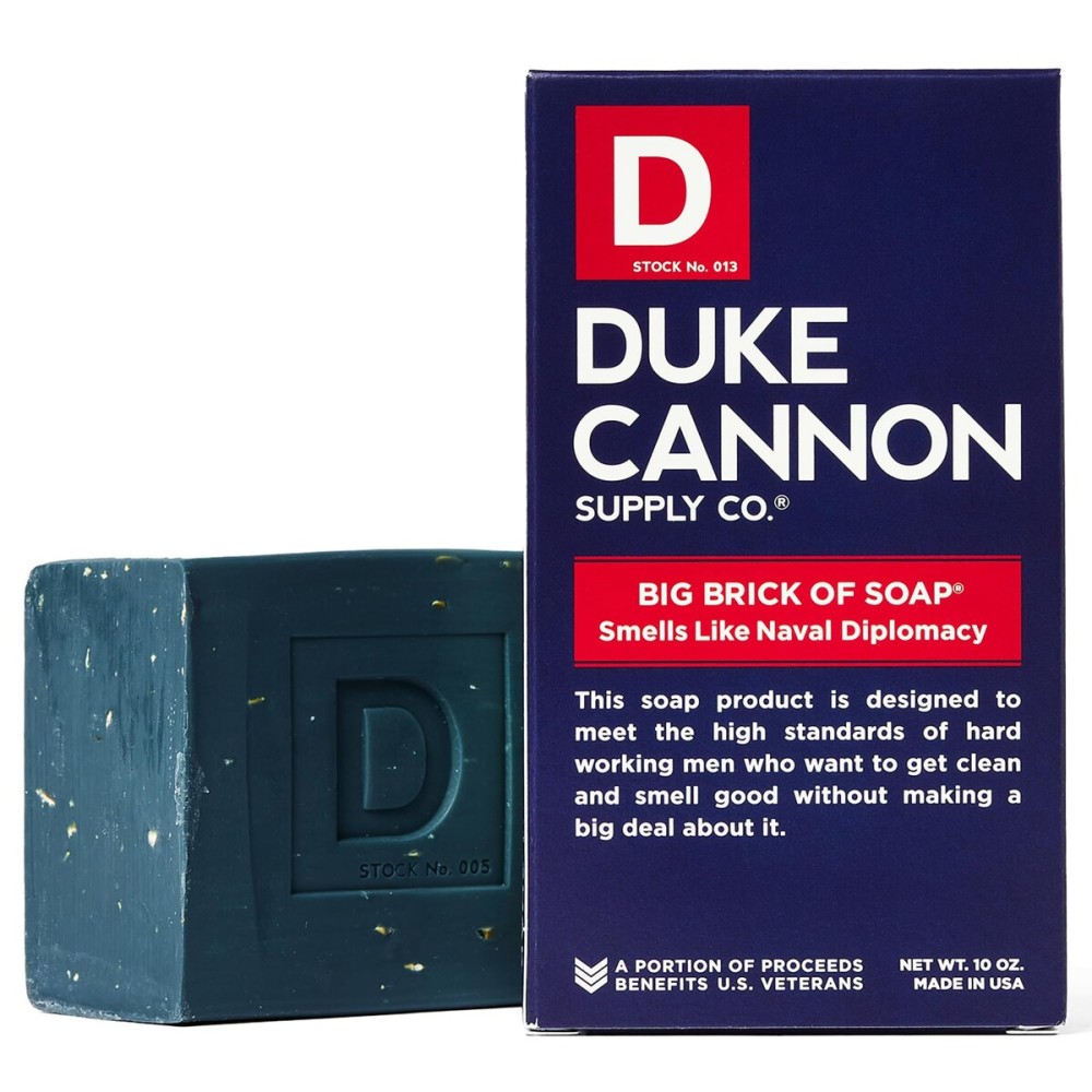 Duke Cannon Supply Co. Men\'s Bar Soap - 10 oz. Big American Brick Of Soap By Duke Cannon - Naval Diplomacy