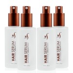 HerStyler Serum, 4 Pack - Hair Styling Agent with Argan Oil for Dry, Damaged Hair - Frizz Control Serum for Straightening, Shine, Trendy Tresses