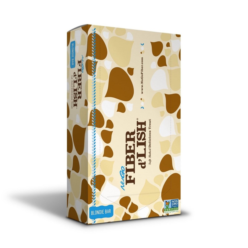 NuGo Fiber d\'Lish Blondie, 12g High Fiber, 160 Calories, 16 Count