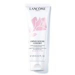 Lancme Crme Mousse Confort Foaming Facial Cleanser | Comforting Cream Cleanser & Makeup Remover with Rosehip Oil | Gentle Hydrating Face Wash for Soft, Radiant Skin | 4.2 Fl Oz