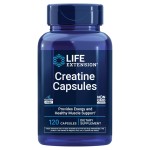 Life Extension Creatine Capsules - Creatine Monohydrate - Promotes Strength, Lean Muscle, Healthy Endurance - Non-GMO, Gluten-Free - 120 Capsules