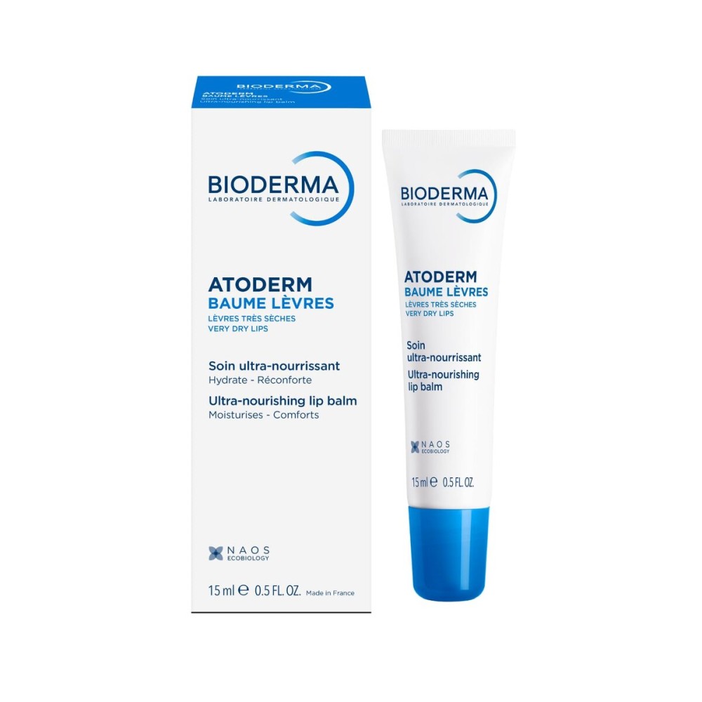 Bioderma Atoderm Lip Balm - Moisturizing and Nourishing Lip Balm for Dry, Chapped Lips
