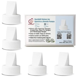 Nenesupply 5 pc Duckbill Valves Compatible with Spectra S1 Spectra S2 Breastpumps Not Original Spectra Pump Parts Replace Spectra Duckbill Valves and Spectra Valves