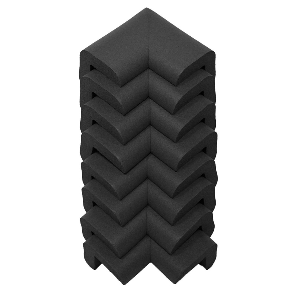 Kidkusion Corner Cushion, Black, 16-Count