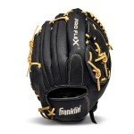 Franklin Sports Pro Flex Right Hand Throw Glove, 12-Inch, Black/Brown