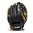 Franklin Sports Pro Flex Right Hand Throw Glove, 12-Inch, Black/Brown